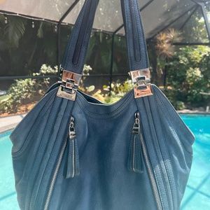 Denim Blue Handbag B Mackowsky